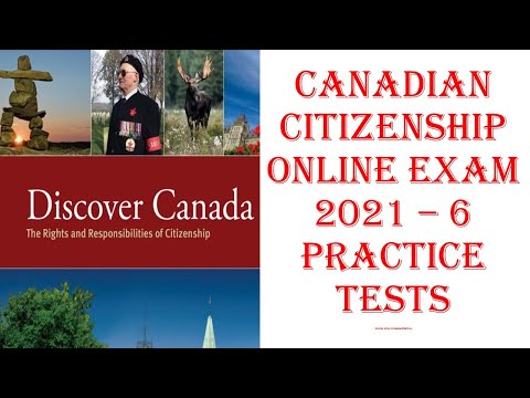 CANADA Citizenship Practice Tests - 6 Mock Tests(20...