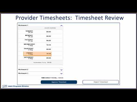 Approving Timesheets