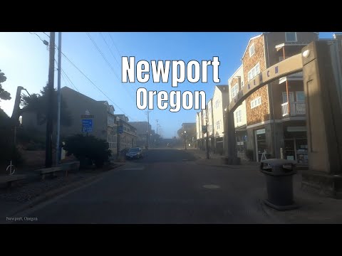 Newport, Oregon 2020 Morning Driving Video 4k Pacific...