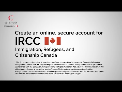 How to create an IRCC online account