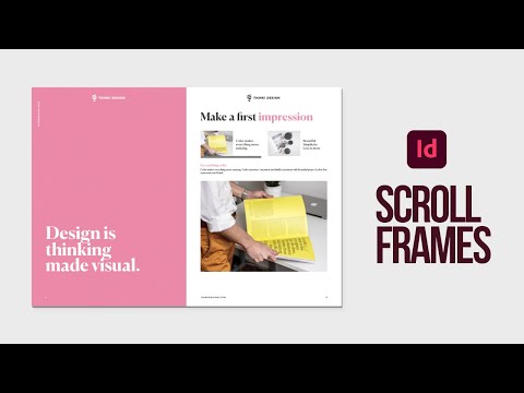 Learn how to create interactive scrolling frames in...