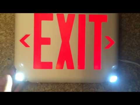 Review Of The Dual-Light EVC Exit Sign Combo