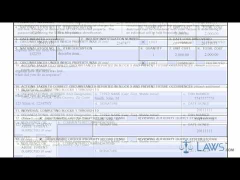 Learn How to Fill the DD form 200 Financial Liability...