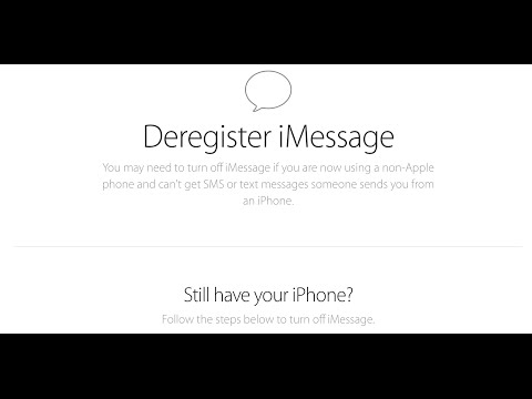 Deregister iMessage Phone Number Deactivate Disable...