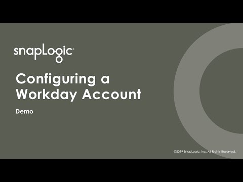 Configuring a Workday account