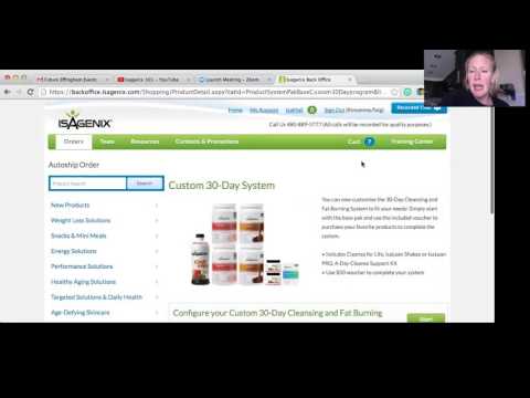 Basics on how to use your Isagenix backoffice