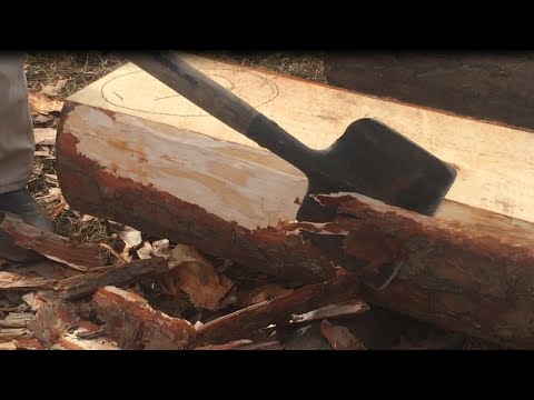 Debarking Pine Logs for the Log Cabin Build (Ep 5)