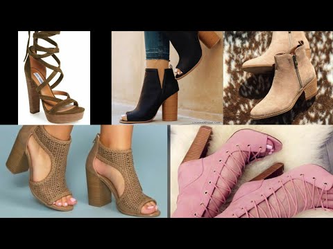 latest beautiful wooden heel shoes/clogs for women and...
