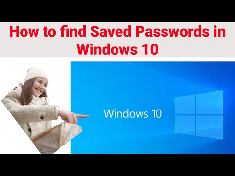 How to find saved passwords in Windows 10