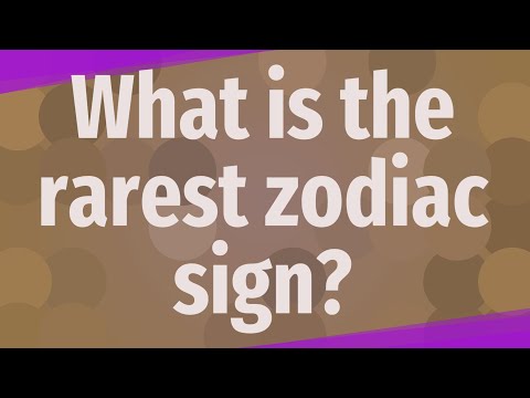 What is the rarest zodiac sign?