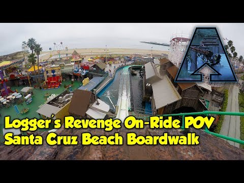 Logger's Revenge Log Flume 4K On-Ride POV - Santa Cruz...