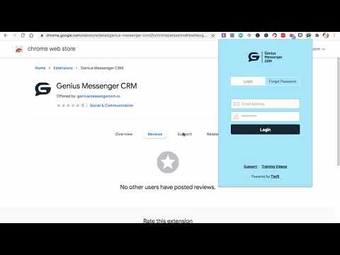 Genius Messenger CRM How to download log in and change...
