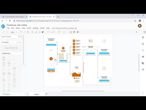 Create User Flow (Mobile App) Diagram Online