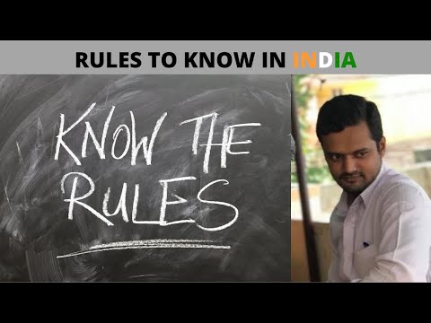Necessary rules - Indian should know | அவசியம் தெரிய...