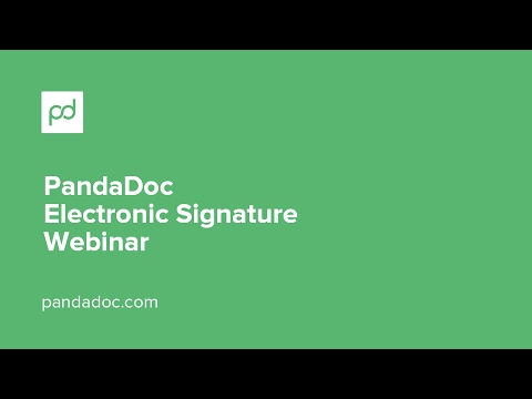 PandaDoc 102 - Electronic Signatures