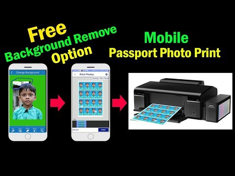 Passport size photo print from mobile || Smart process...
