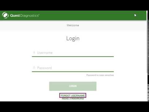 MyQuest™ - retrieve your username