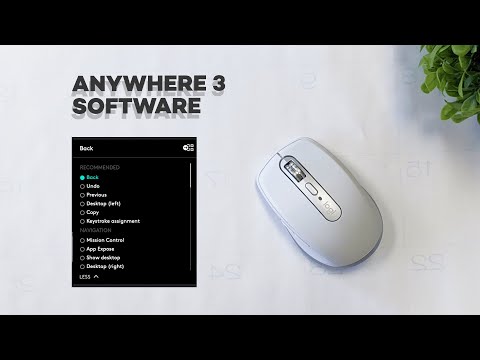 Logitech MX anywhere 3 Wireless Mouse Software Options...