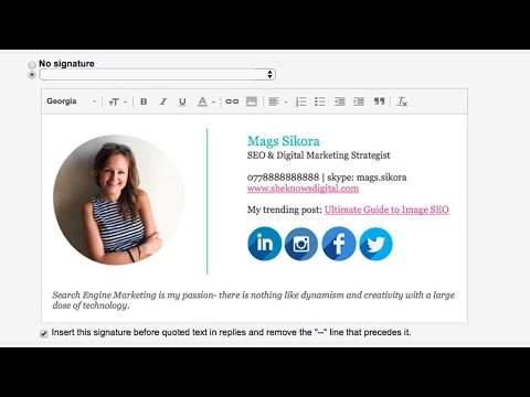 How to Create a Gmail Signature with Images, Social...