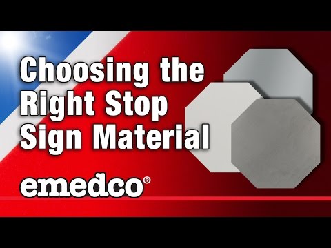 How to Choose the Right Stop Sign Material | Emedco...