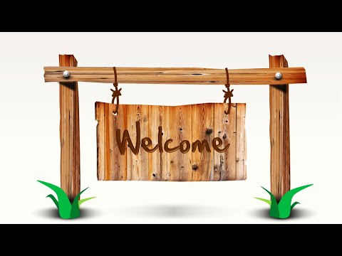 Animated Wooden Sign Board Design Slide in PowerPoint