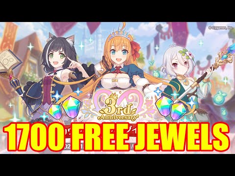 1700 Free Jewels for Princess Connect Re:Dive JP 3rd...
