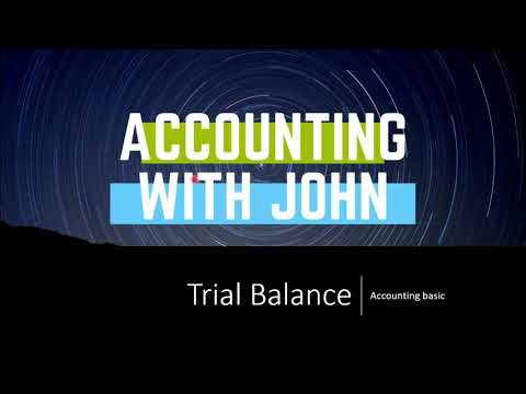 Trial balance - Basic Accounting