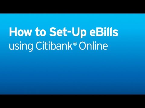 Citi: Citi Quick Take Video - How to Set Up eBills