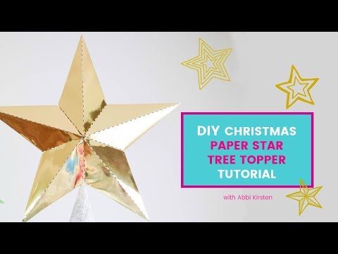 DIY Christmas Paper Star Tree Topper: Free Template to...