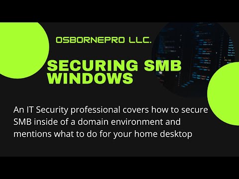 Securing SMB (Read Note in Description) [Windows...