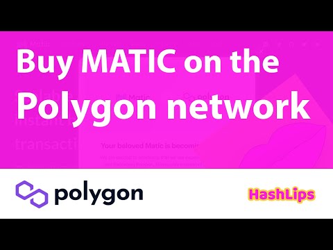How to buy MATIC tokens on the Polygon network