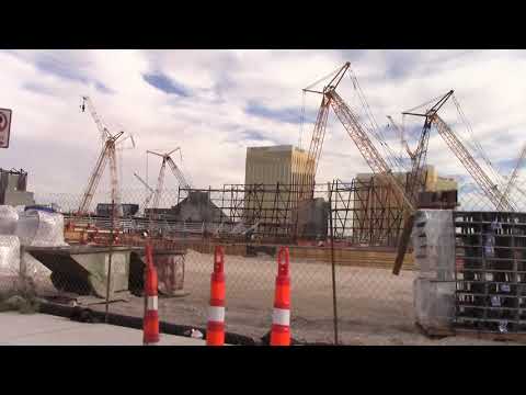 Raider's Stadium Las Vegas Construction Driving Tour:...