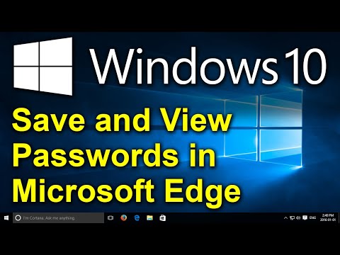 ✔️ Windows 10 - Save and View Passwords in Microsoft...