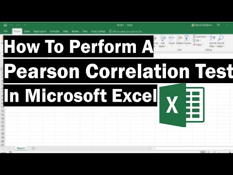 How To Perform A Pearson Correlation Test In Excel