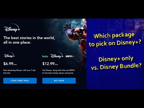 Disney Plus vs. Disney Bundle package? Which package...