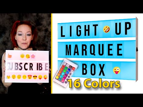 CHEAP YOUTUBE SETUP | GIFT REVIEW | LED MARQUEE BOX...