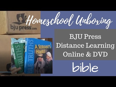 Homeschool Unboxing BJU Press Distance Learning Bible...