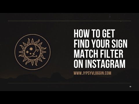 How to get find your sign match filter on Instagram