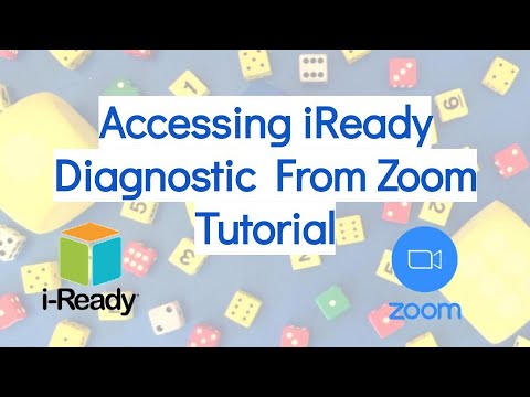 Accessing iReady Diagnostic from Zoom