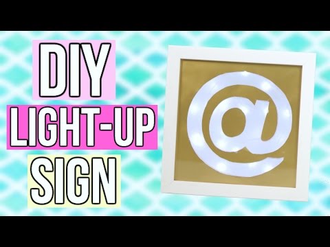 DIY Light-Up Marquee Sign! Make Your Own Lightbox!