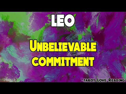 LEO Unbelievable commitment, October 2021 Love Tarot...