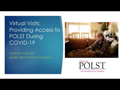 Virtual Visits: Providing Access to POLST During...