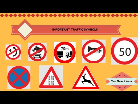 Important traffic signs you should know (symbols)-Part...
