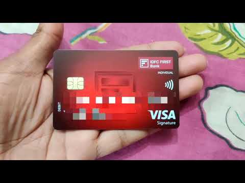 IDFC First Bank Visa Signature Debit Card Unpacking