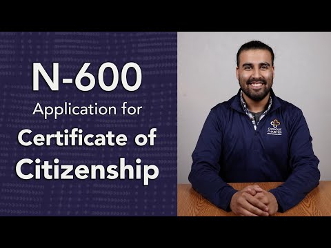 Form N-600 - Application for Certificate of Citizenship