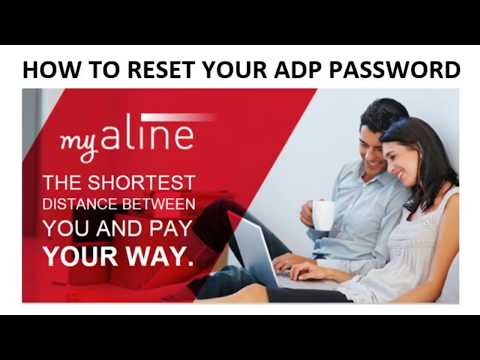How to Reset Password- ADP My Aline