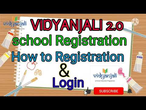 vidyanjali 2.0 || How to School Registration and Login