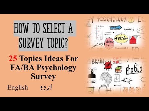How to select a Survey/Research Topic? 25 Topic Ideas...