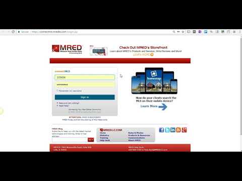 How to Login to the MLS MRED ConnectMLS System - YouTube