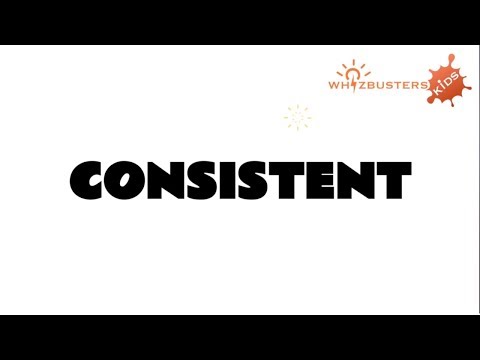 CONSISTENT meaning with examples in sentences